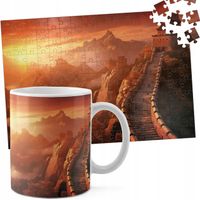ZESTAW KUBEK + PUZZLE 110EL - CHINY MUR CHIŃSKI ZABYTEK WIDOKI PIĘKNE