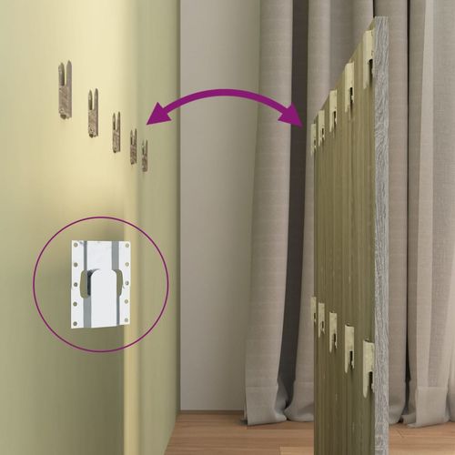 Wezgłowie łóżka, szary dąb sonoma, 120x1,5x80 cm na Arena.pl