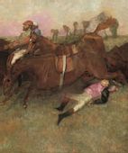 Scene from the Steeplechase The Fallen Jockey, Edgar Degas - plakat 20x30 cm