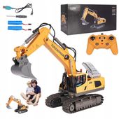 ZABAWKOWA KOPARKA RC Z ŚWIATŁAMI I DŹWIĘKAMI SILNIKA 360° PREZENT