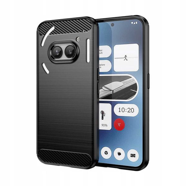 Spacecase Carbon Nothing Phone 2A / 2A Plus Black zdjęcie 4