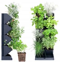 OGRÓD WERTYKALNY STOJĄCY DONICZKA DONICZKI ZIELNIK MODUŁOWY KASKADA