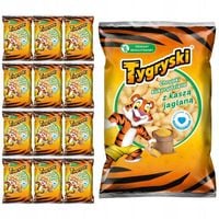 Tygryski Chrupki kukurydziane z kaszą jaglaną 50 g x 12 sztuk