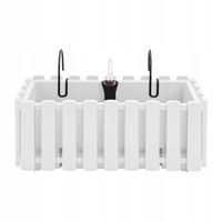 Skrzynka Balkonowa, Doniczka Na Balkon, Balustradę, Taras, Biała