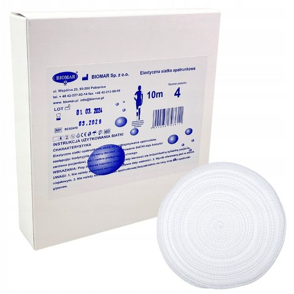 Elastyczna siatka opatrunkowa 10m – rozm. 4 (KOLANO, PODUDZIE ITP.) zdjęcie 1