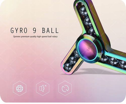 GYRO 9BALL HAND FIDGET SPINNER METAL na Arena.pl