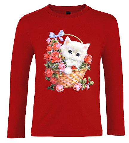 Bluzka tshirt z długim rękawem Kot na Arena.pl