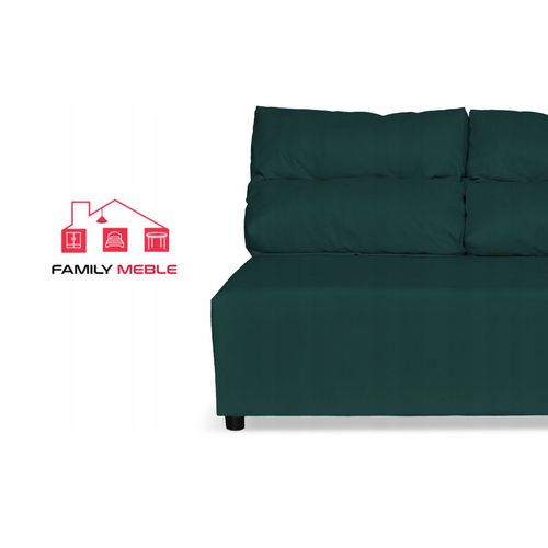 Kanapa sofa KIMO funkcja spania pojemnik Family Meble Hunter zielony welur na Arena.pl