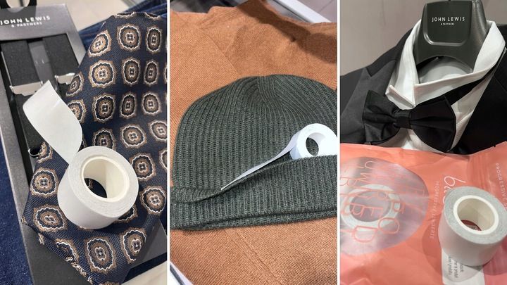 Taśma do ubrań ciała dwustronna silna gruba 3cm zdjęcie 4