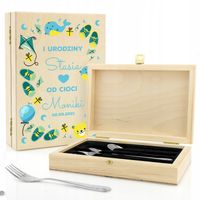 SZTUĆCE dla dzieci KINGHOFF GRAWER urodziny roczek