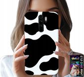 ETUI DO XIAOMI NOTE 8 PRO - CZARNO - BIAŁE ŁATY KROWA, MODNE WZORY