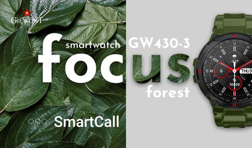 Smartwatch Giewont Focus SmartCall GW430-3 - Forest na Arena.pl