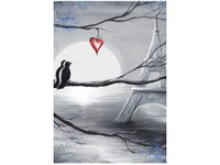 OBRAZ PTAKI ROMANTYCZNYM PARYŻU