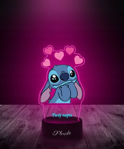 Lampka na biurko UV Statuetka Led Bajka Lilo i Stich Prezent dla Dziecka na Arena.pl