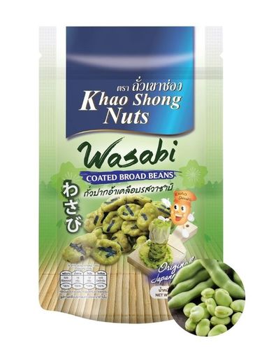 Bób prażony w posypce z wasabi ostra japońska przekąska chrupiący coated broad beans Khao 120g na Arena.pl