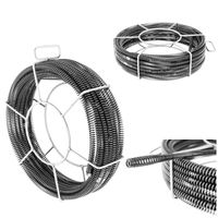 spirala przepychacz sprężyna do rur hydrauliczna 5 x 2.3 m śr. 16 mm