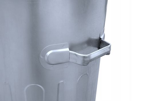 Pojemnik metalowy na śmieci popiół 110l ocynk koła na Arena.pl