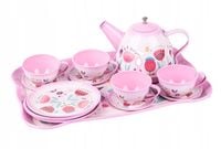 FILIŻANKI DO HERBATY KAWY TACA ZESTAW NACZYŃ, KUBECZKÓW 13 EL.