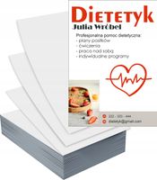 Ulotki A4 100 szt reklamowe firmowe duży wybór wzorów DIETETYK