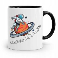 Kubek Czarny Kierownika Kierownik Nie Z Tej Ziemi Z Nadrukiem Ze Zdjęciem