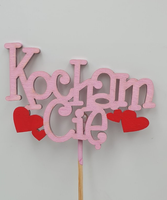 piki z napisem "kocham cię"  3szt.