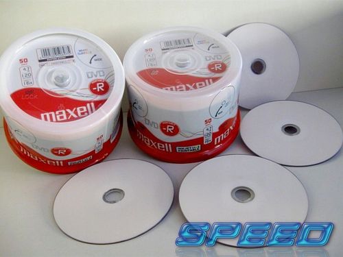 Płyty MAXELL DVD-R do nadruku BIAŁE printable 100 na Arena.pl