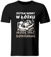 KOSZULKA JESTEM DOBRY W ŁÓŻKU. ŚMIESZNY T-SHIRT, ROZ. L