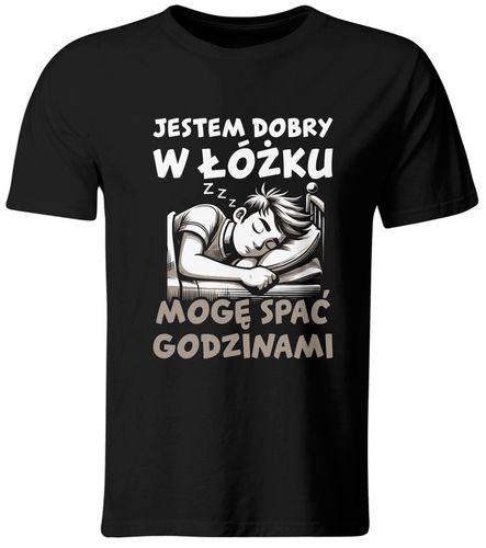 KOSZULKA JESTEM DOBRY W ŁÓŻKU. ŚMIESZNY T-SHIRT, ROZ. XXL na Arena.pl