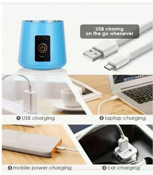 BLENDER MIKSER TURYSTYCZNY USB AKUMULATOR 380ML PRZENOŚNY SHAKER zdjęcie 6