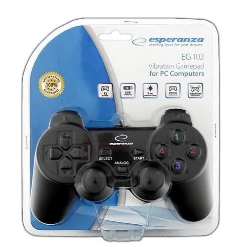 Gamepad Esperanza EG102 (PC, PS3; kolor czarny) na Arena.pl