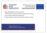 Tabliczka SILOS KPO KRAJOWY PLAN ODBUDOWY dofinansowanie PCV 42x30 cm