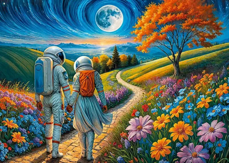 Puzzle 1000 elementów. Kosmiczna miłość 30813 zdjęcie 8