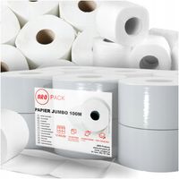 Papier Jumbo 100m Aro-Pack 12 Rolek 2W Celuloza Biały Miękki Do Firmy