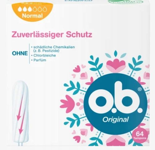 OB O.B. Original Normal Tampony 64 sztuki NIEMIEC na Arena.pl