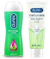 DUREX Zestaw Żeli Intymnych 300ml Aloe Vera Z Aloesem  + Naturals Pure