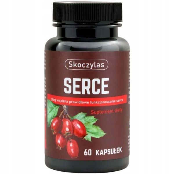 SKOCZYLAS Serce 60caps CIŚNIENIE STRES OKSYDACYJNY zdjęcie 1