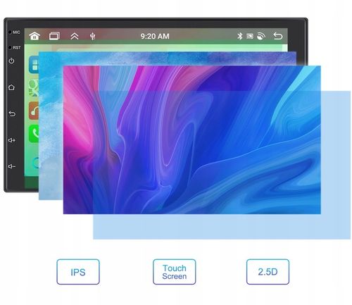 RADIO SAMOCHODOWE 2 DIN 4GB/64GB ANDROID AUTO CARPLAY ANDROID 13 RDS DSP 7" na Arena.pl