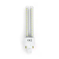 Świetlówka tuba LED PLC 2U 12W biała zimna 6500K energooszczędna do biura