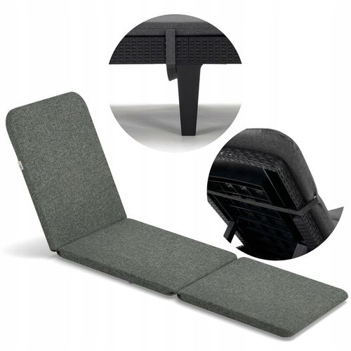 Poduszka na leżak JAIPUR GREY Melange S-02A na Arena.pl