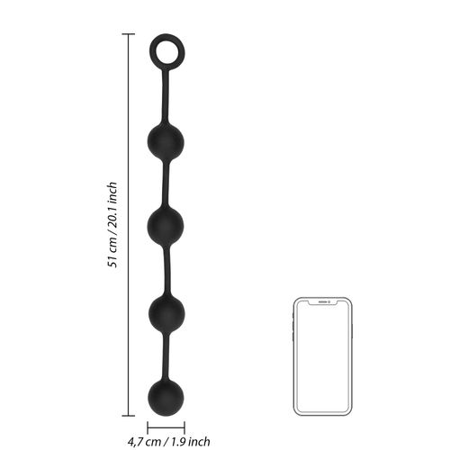silicone anal balls - large na Arena.pl