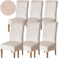 ZESTAW 6 SZT POKROWIEC NA KRZESŁO WELUR WYDŁUŻONY