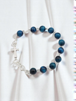 Bransoletka Tygrysie Oko Turkusowe 8Mm.