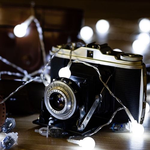 Oświetlenie imprezowe - 20 m, 200 LED, zimna biel + pilot na Arena.pl