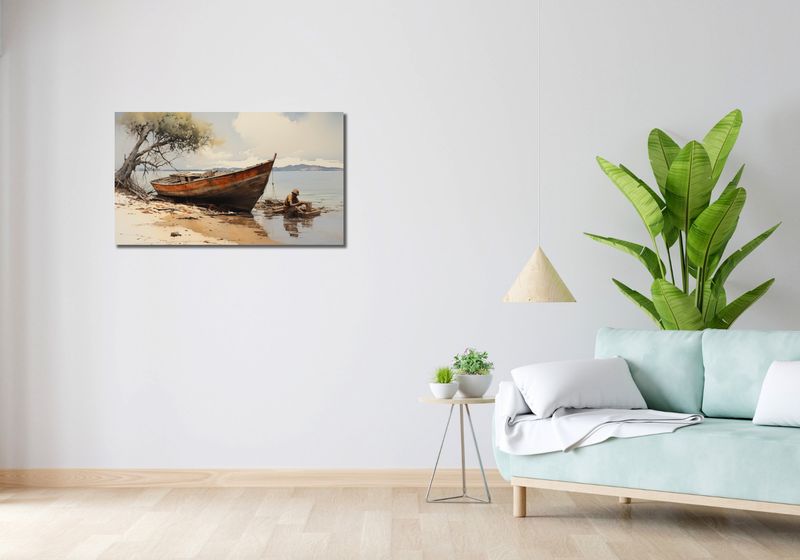 Obraz 90x50cm Spokój Przybrzeża zdjęcie 2