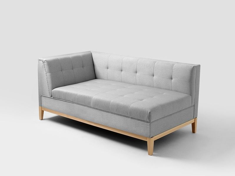 Moduł sofy by-TOM 156/85 BL - platyna, naturalny, sofa modułowa, moduł zdjęcie 1