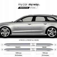 Audi A6 C7 Kombi Kombi Listwy CHROM Drzwi ochronne