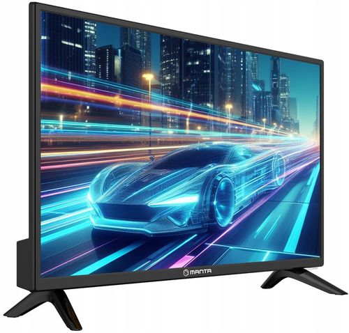 Telewizor 24 cale TV przenośny HD LED tuner dekoder DVBT2 USB +UCHWYT MANTA na Arena.pl