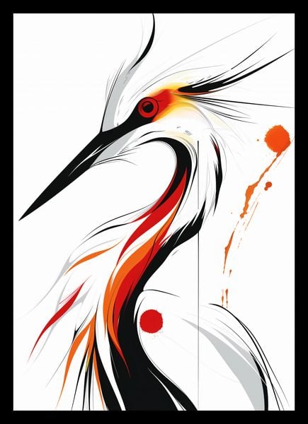 Plakat 21x29,7cm Bocian zdjęcie 2