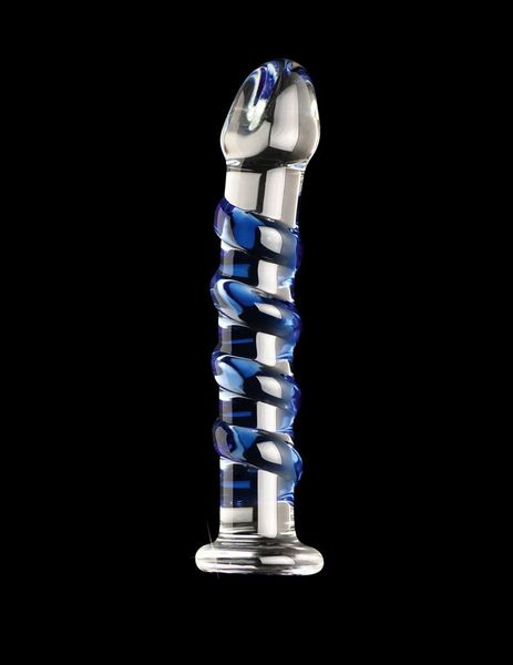 Szklane Dildo Ze Spiralą Icicles No 5 Pipedream zdjęcie 4