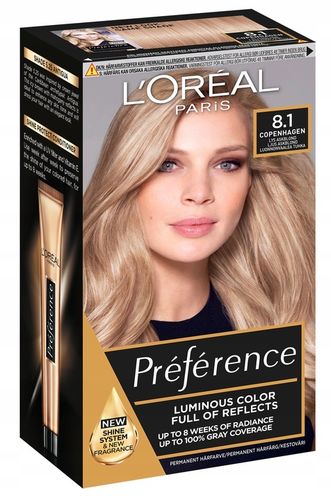 LOREAL FARBA DO WŁOSÓW INTENSYWNY TRWAŁY KOLOR PREFERENCE COOL BLONDES 81 na Arena.pl